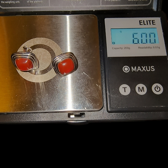 Carnelian & Sterling Silver Post Earrings - Picture 8 of 9